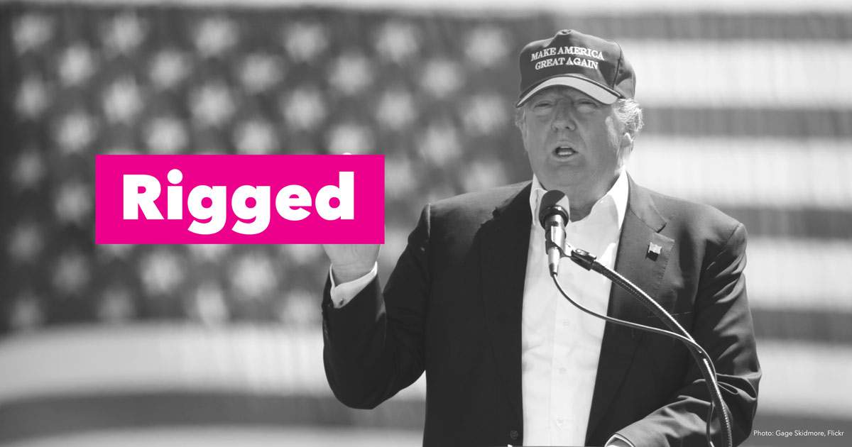 Trump’s Claim ‘Rigged’ Election. The True Crime? His Voter Intimidation.