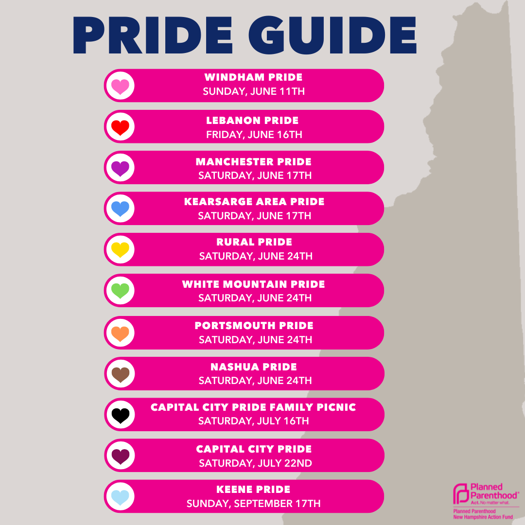 2023 PPNHAF Pride Guide Planned Parenthood New Hampshire Action Fund