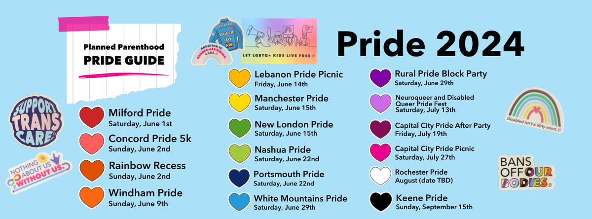2024 PPNHAF Pride Guide | Planned Parenthood New Hampshire Action Fund